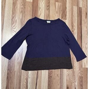 Dries Van Noten Purple And Brown Light Sweater Long Sleeve Top M